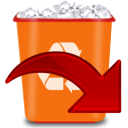 Undelete, rtl, gtk DarkOrange icon