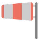 sock, weather, wind, forecast LightGray icon