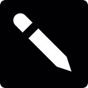 Pen, square, Draw, Drawing, drawn, write, Art Black icon