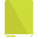 drive, lime, White GreenYellow icon