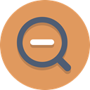 reduce, Zoom out, minimize SandyBrown icon