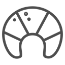 food, Backery, journey, travelling, trip, paris, france Black icon