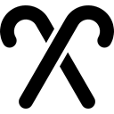 peppermint, shapes, sweet, Dessert Black icon