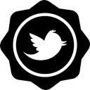 twitter logo, Twitter Social Badge, Twitter Badge, Badge, twitter, Social Badge, Social Black icon