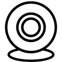 Camera, web Black icon