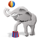 elephant Black icon