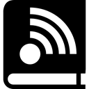 Books, Students Pack, Tools And Utensils, internet, tool, Book, E-book, E-books, symbol, Rss Black icon