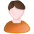 profile, Account, Orange, user, Man, male, person, White, people, Human, member Chocolate icon