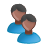 Human, male, person, Black, user, Man, Account, member, profile, people DarkSlateGray icon