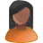 profile, Human, Black, Account, person, Female, obla, member, people, user, woman DarkSlateGray icon