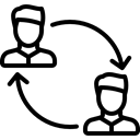 men, people, Arrows, work, Working, Businessman Black icon