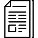 News, File, Archive, interface, document, Text Lines Black icon
