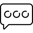 Speech Balloon, chatting, Conversation, speech bubble, sms, Chat, interface Black icon