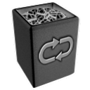 invert, recycle, Bin, Full DarkSlateGray icon