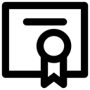 Certification, Arragement, Agreement, license, Business, contract, Certificate, document Black icon