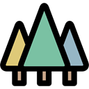 Tree, nature, pot, garden, Forest, Botanical Black icon