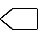 Arrows, Orientation, Direction, Multimedia Option, Backward, interface Black icon