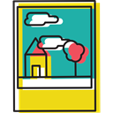 image, photo, landscape, picture Gold icon