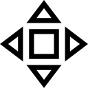 controller, scroll, Arrows Black icon