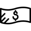 Business And Finance, Cash, Business, Currency, Money, Notes Black icon