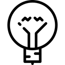 technology, Light bulb, Idea, invention, illumination, electronics, electricity Black icon