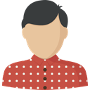 user, Man, Social, Avatar, profile IndianRed icon