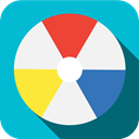 sports, Ball, Game, beachball DarkTurquoise icon