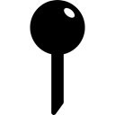 Silhouette, Circular, pin, Ball, interface, tool Black icon
