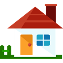 Home, house, Construction, buildings, property, real estate Firebrick icon