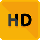Hd, ui, Quality, high definition, Signaling, Hd 720 Orange icon