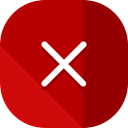 Close, cancel, Error, cross, forbidden, interface, ui, prohibition, signs DarkRed icon