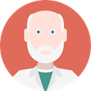 Social, Professions And Jobs, user, doctor, profile, Avatar IndianRed icon