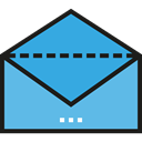 Email, envelope, Message, mail, Note, Communications CornflowerBlue icon