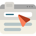 Seo And Web, Browser, Multimedia, button, search Beige icon