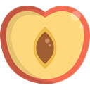 food, Fruit, organic, Peach, diet, vegetarian, vegan, Healthy Food, Food And Restaurant Khaki icon