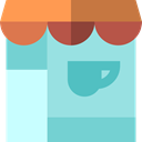 Business, store, buildings, Restaurant, Coffee Shop, Food And Restaurant LightBlue icon