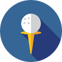 Sports And Competition, Ball, Golf, sports, birdie, leisure SteelBlue icon