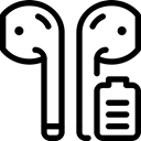 Battery, Full, Airpods Black icon