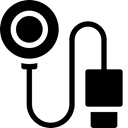 lighting, charger, Cable, watch, magnet Black icon