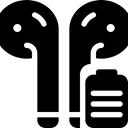 Battery, Full, Airpods Black icon