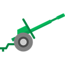 miscellaneous, Car, weapon, war, Circus, Cannon, weapons Black icon