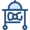romantic, leisure, luxury, Cart, dinner, tray DarkSlateBlue icon