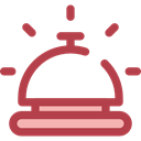 Alarm, bell, food, Call, Calling, ring, Bells, reception, Tools And Utensils Sienna icon