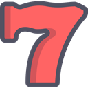 numbers, shapes, Prize, Casino, gambling, Slot Machine Tomato icon
