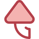 Arrows, Orientation, interface, Direction, ui, up arrow, uploading, Multimedia Option Black icon