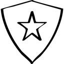 star, Design, shield, creative, Abstract Black icon