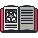 Library, education, legend, halloween, Book, horror, Terror, Fantasy, spooky, Fairy Tale, Spellbook, scary, fear, Witchcraft, Folklore DarkSlateGray icon