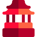 Architectonic, Chinese Temple, Building, China, Monument, Asia, landmark, Ancient, Monuments Firebrick icon