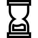 Time And Date, time, Hourglass, waiting, Tools And Utensils, Clock Black icon