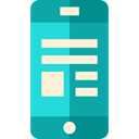 touch screen, Business And Finance, mobile phone, cellphone, smartphone, technology LightSeaGreen icon